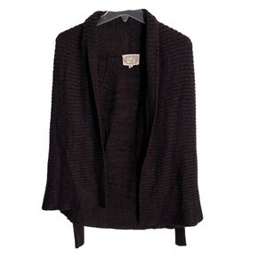 Women’s Ambiance Burgundy Black Cardigan Size Small!